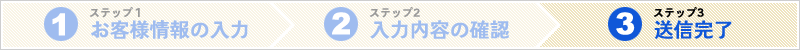 ステップ3 送信完了