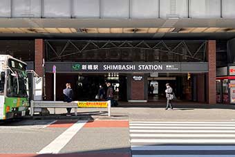 新橋駅からのルート1