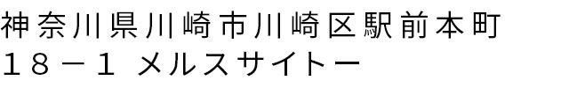神奈川県川崎市川崎区駅前本町１８−１ メルスサイトー