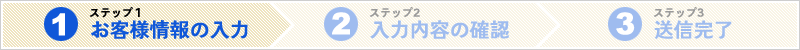 ステップ１ お客様情報の入力